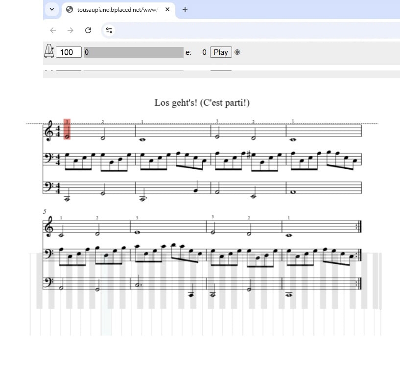 Incluso la primera pieza se caracteriza por un sonido general motivador.