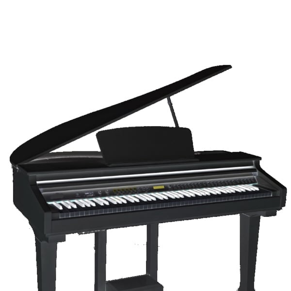 Sensación de piano de cola con todas las ventajas prácticas de la tecnología digital.