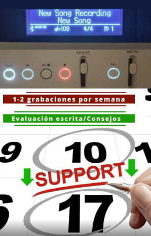 Concepto de coaching personalizado: realiza grabaciones de tu juego y recibe una evaluación profesional de tu profesor.