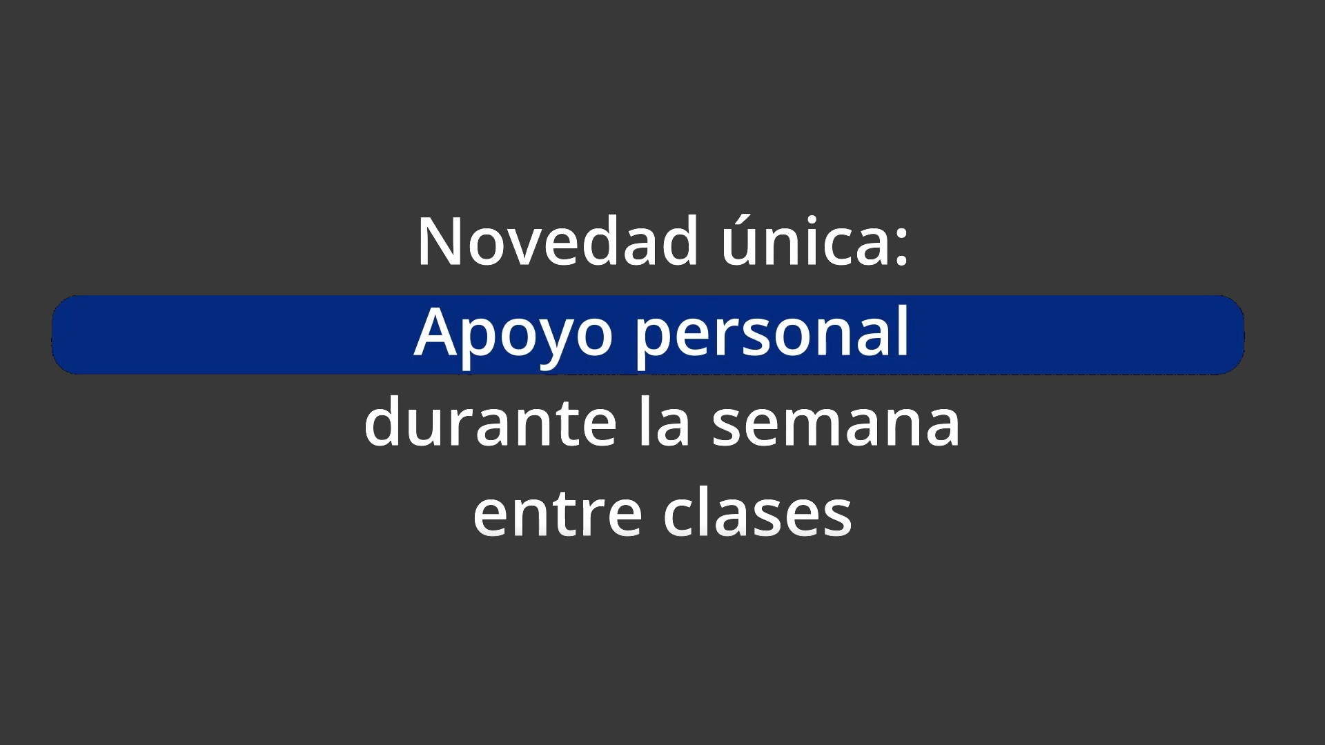 La supervisión de los alumnos durante la semana entre clases es una novedad que da un gran impulso a la escuela.